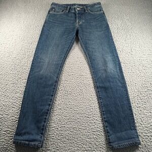 Buck Mason Jeans Mens 30x34 Tag(30x32 Fit)Maverick Slim Straight Double Dipped